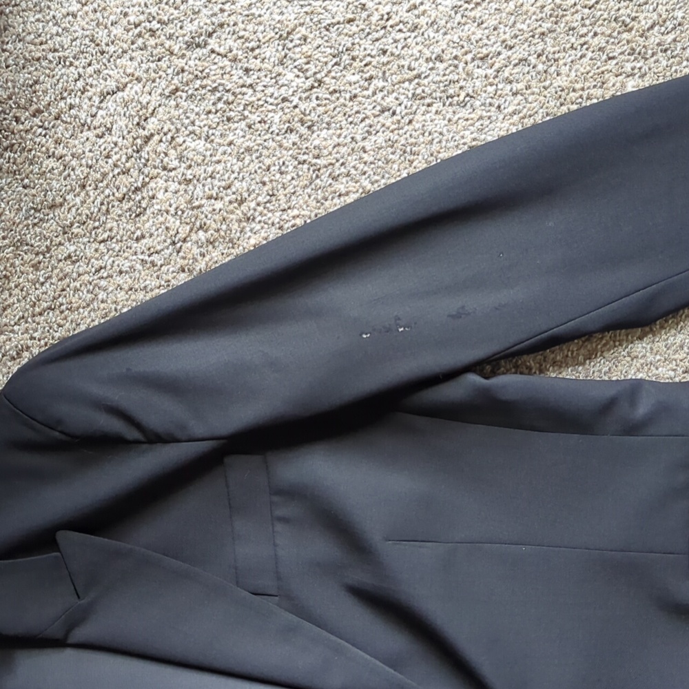 Theory Black Wool Blazer Jacket FLAW - Picture 10 of 11